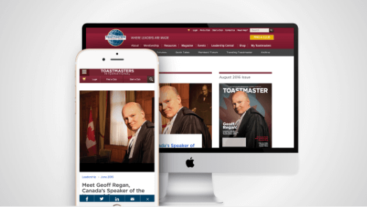 A computer and phone screen displaying a webpage