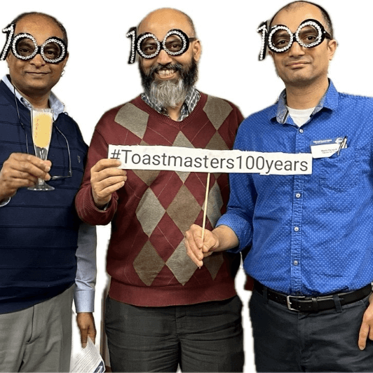 3 people wearing 100 glasses